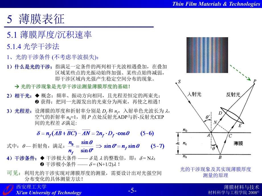 薄膜材料与技术05级第5章薄膜表征ppt课件_第5页