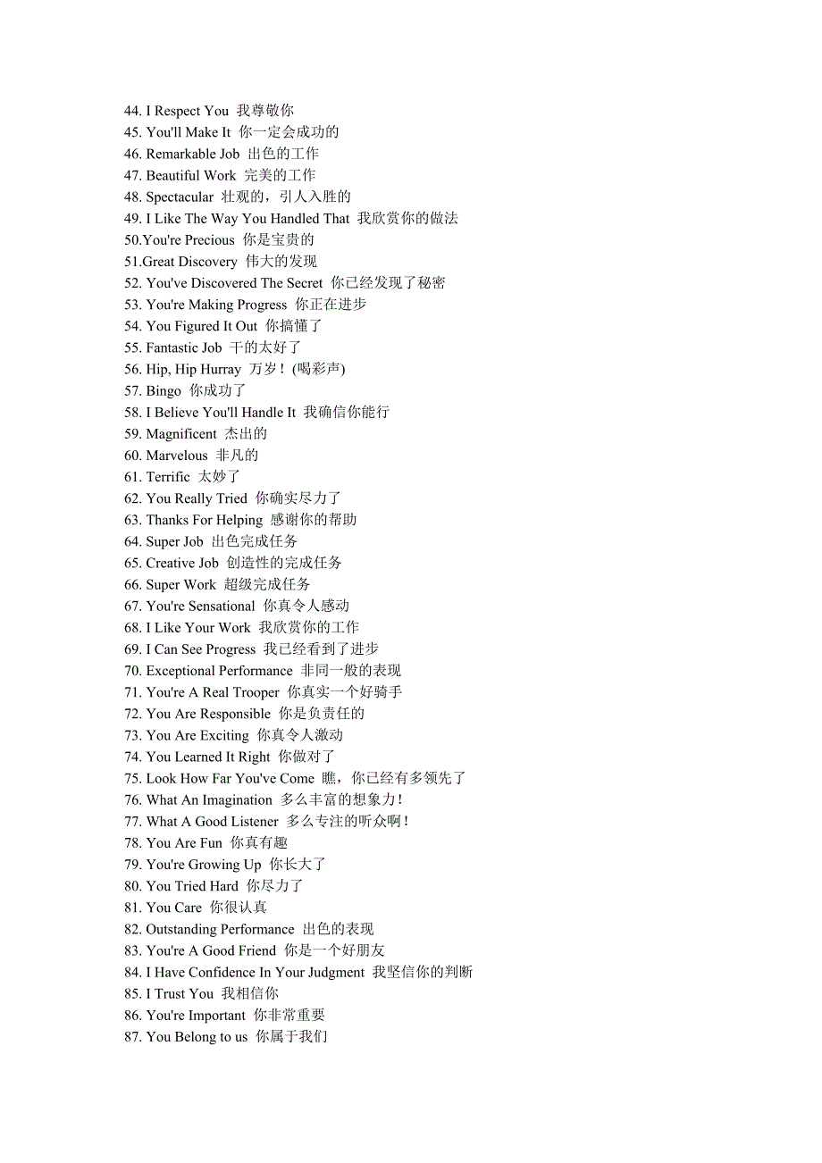 美国教师表扬学生的101句经典口语 .doc_第2页