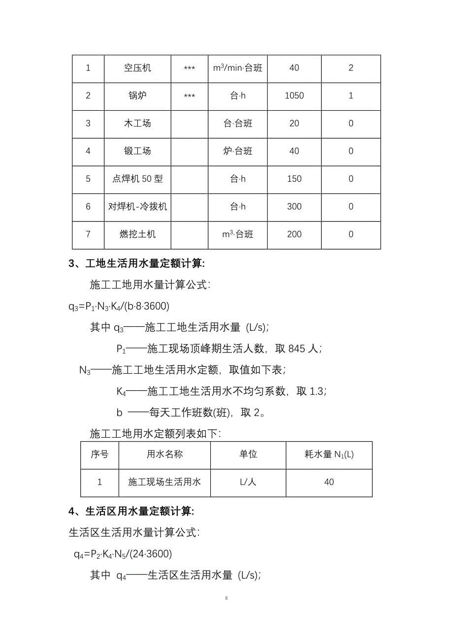 金融商务区项目临时用水建筑施工组织设计及对策_第5页