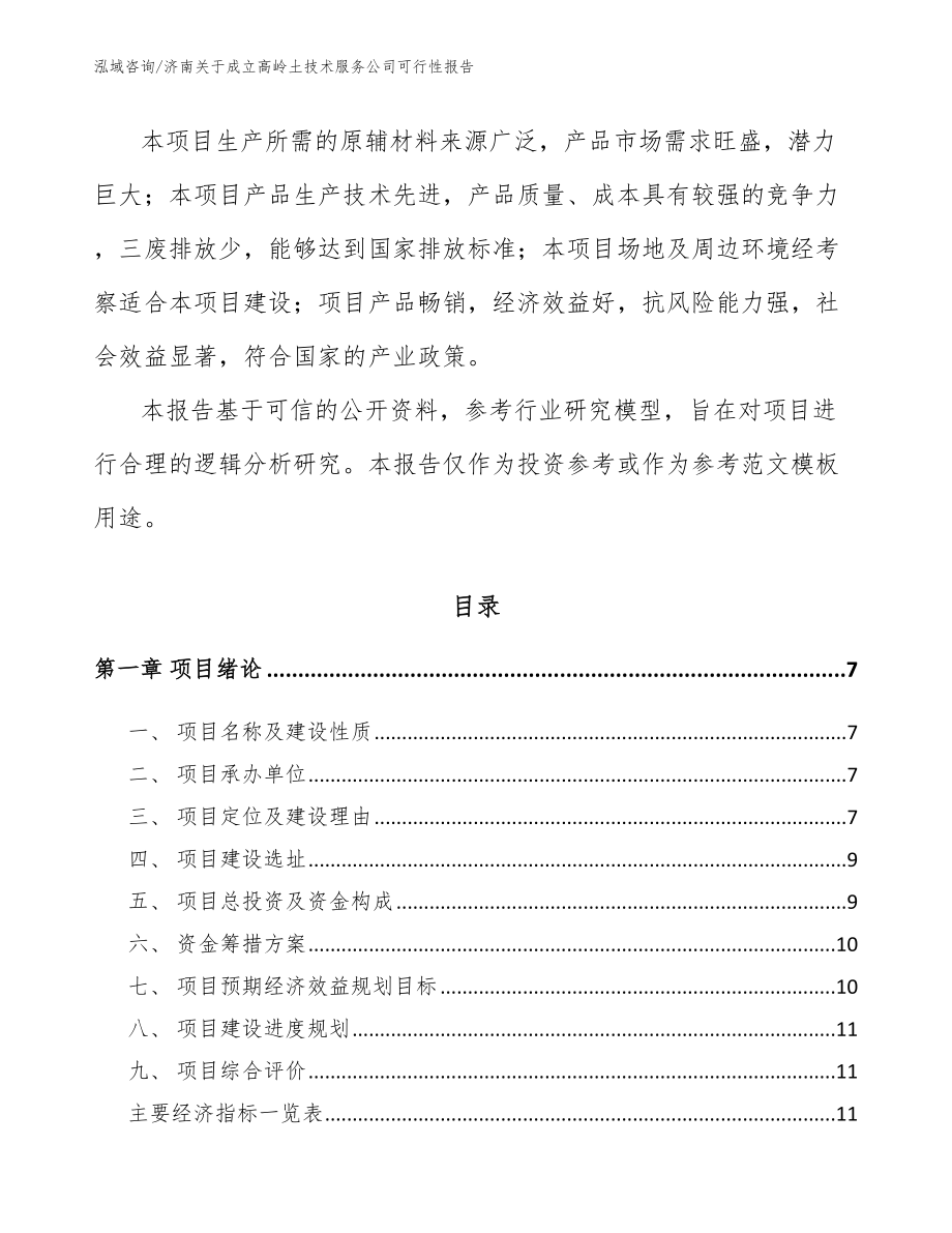 济南关于成立高岭土技术服务公司可行性报告_模板_第2页