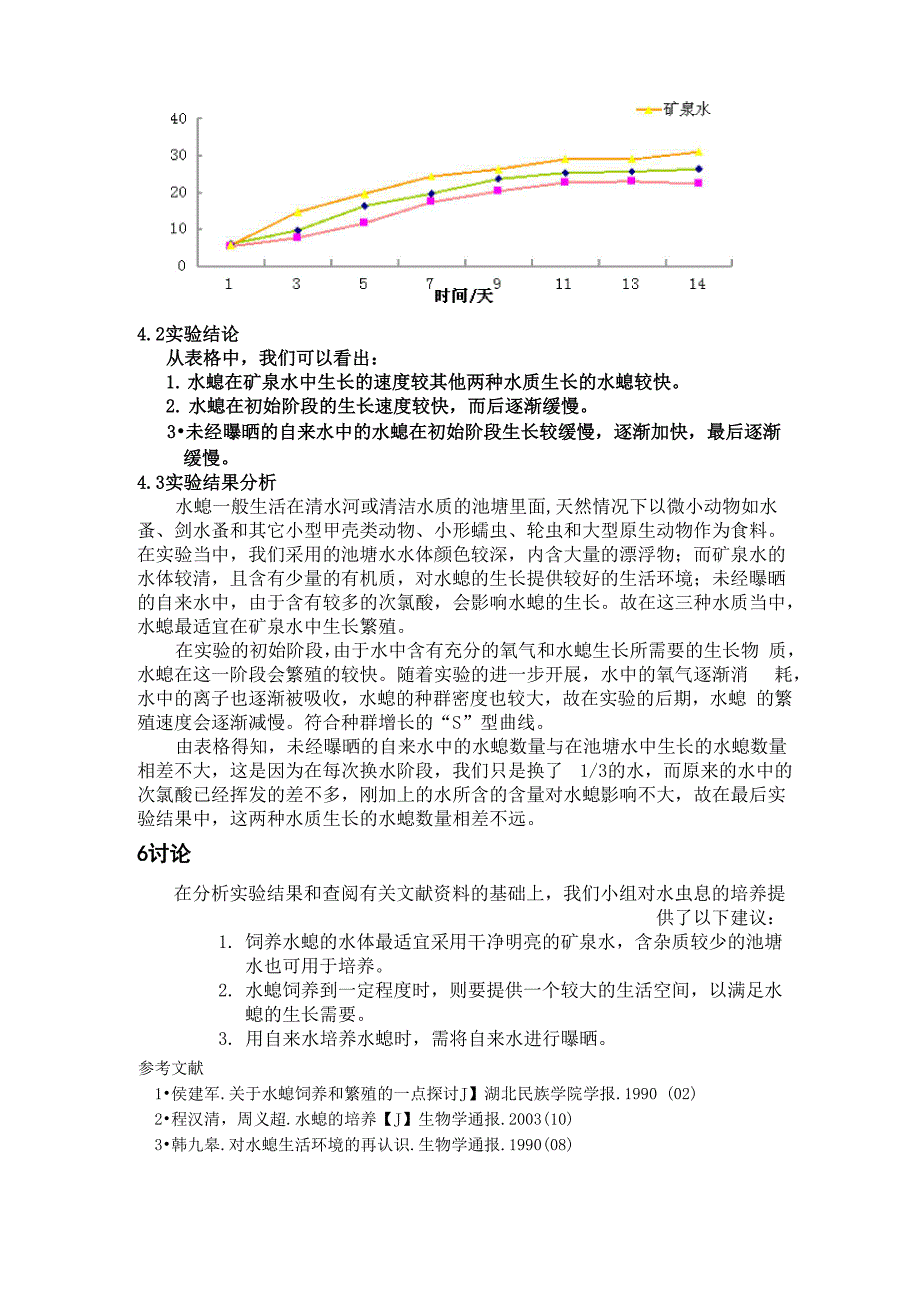 不同水质对水螅生长的影响_第3页