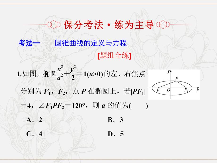 高考数学二轮复习课件训练：第一部分专题十二圆锥曲线的方程与性质课件理_第4页