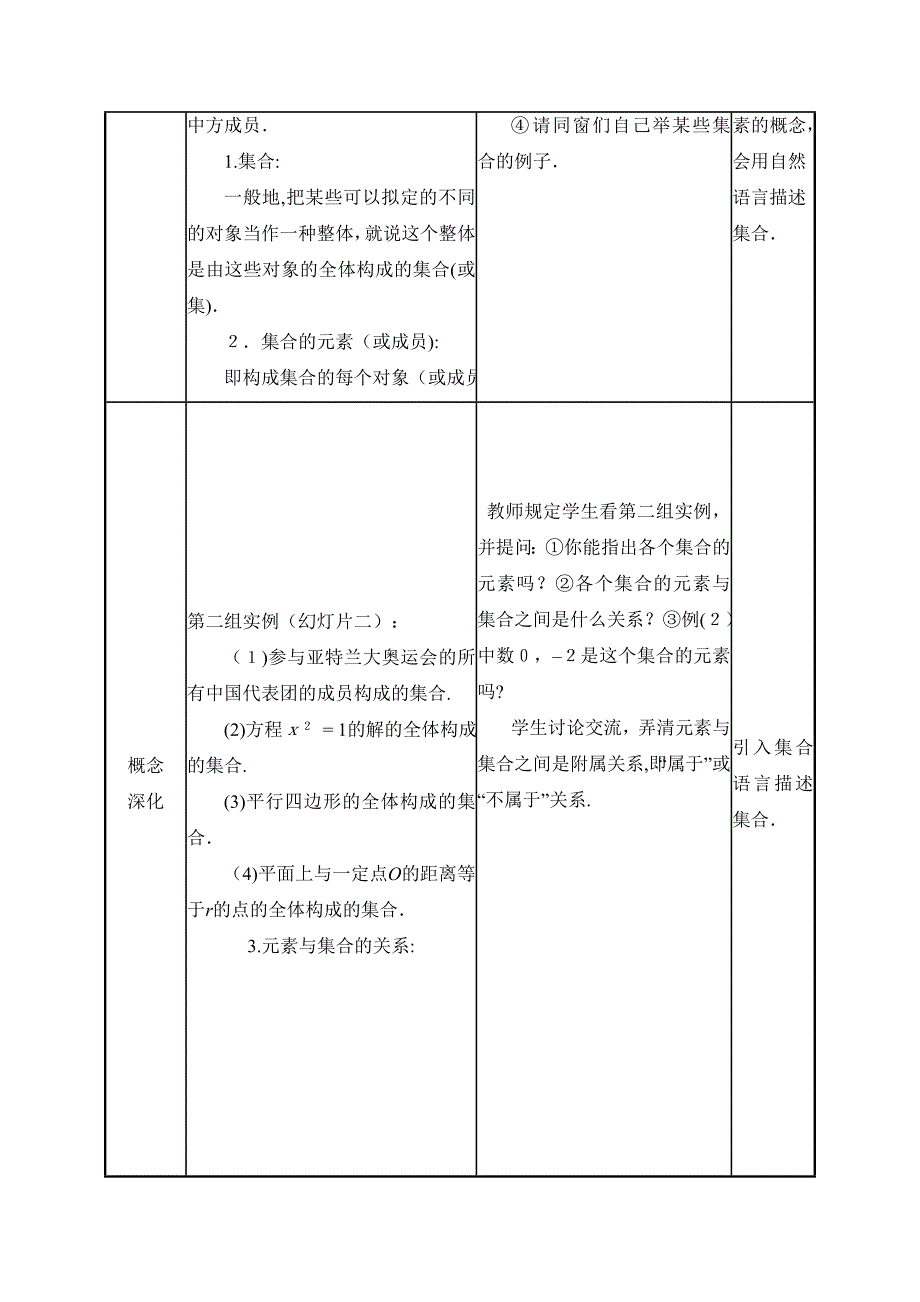 《集合与集合的表示方法》参考教案_第3页