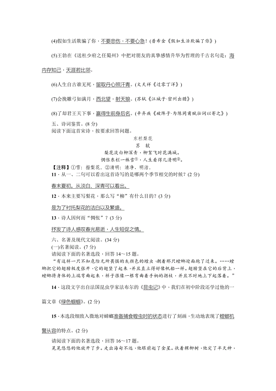 最新中考语文四川省习题中考模拟试4_第3页