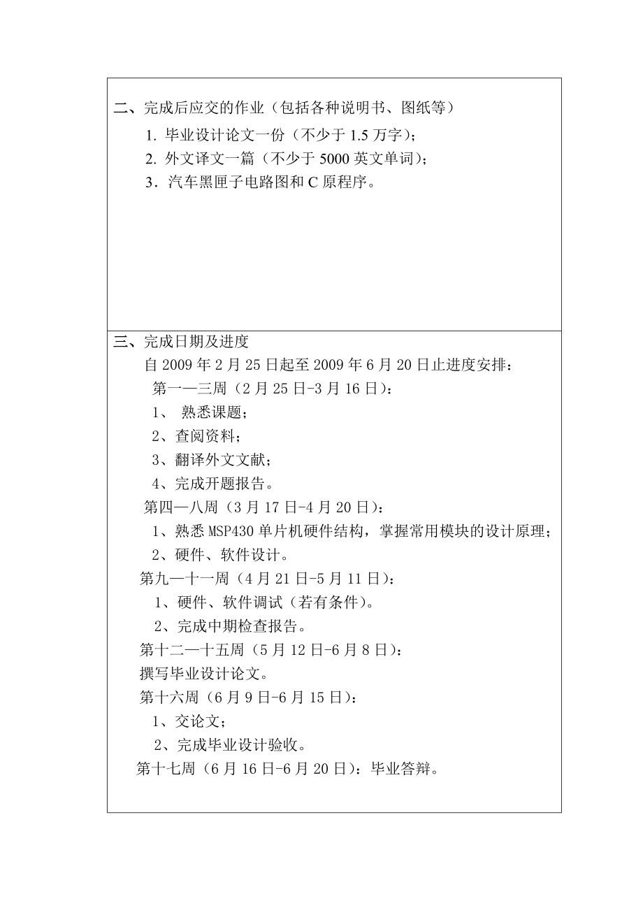 基于MSP430的汽车黑匣子的设计_第4页