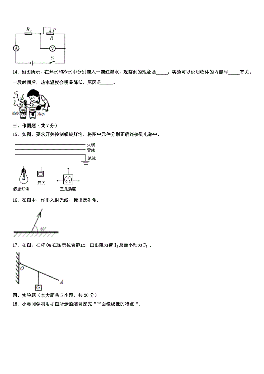 浙江省杭州公益中学2023学年中考物理模拟精编试卷（含答案解析).doc_第4页