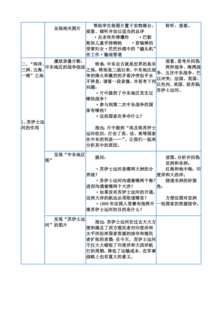 中东公开课教学设计20110414_第3页