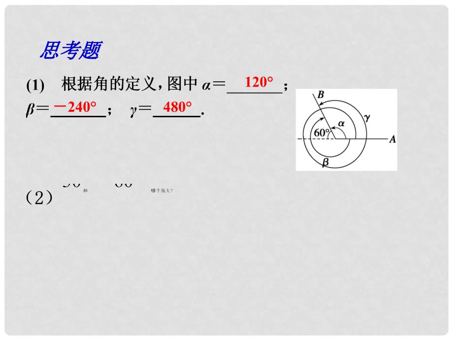 辽宁省大连市第二十四中学高考数学复习《任意角的概念与弧度制》课件_第3页