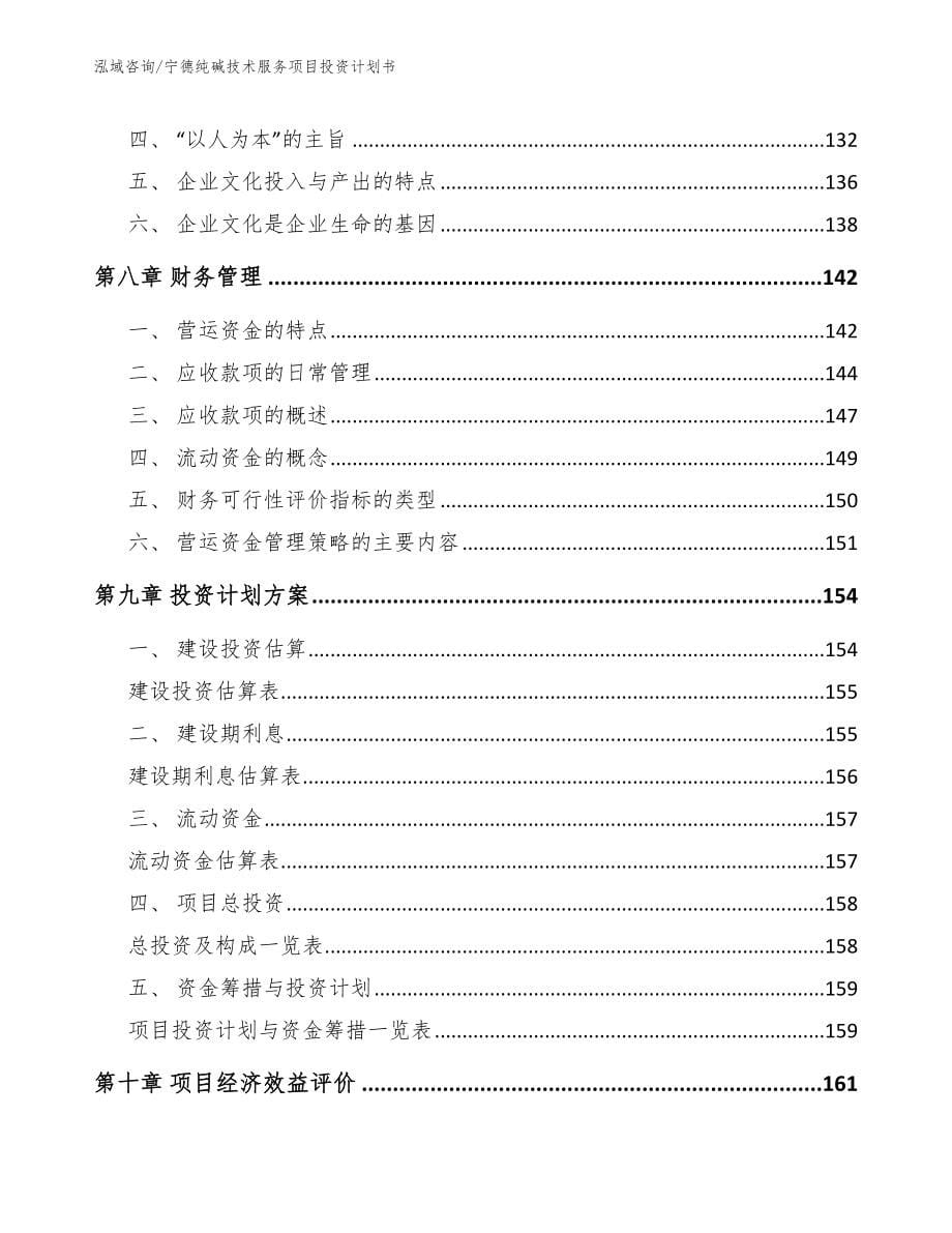 宁德纯碱技术服务项目投资计划书【模板范文】_第5页