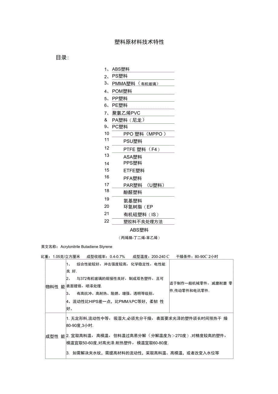 完整版)ABS塑料特性解析_第1页