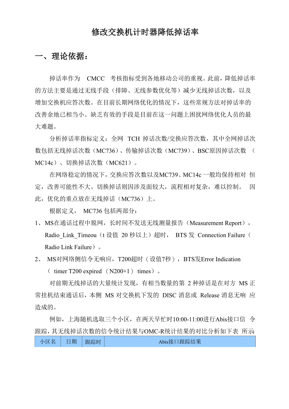 改善掉话率交换定时器修改_第1页