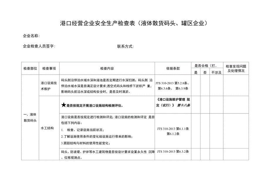 液体散货码头、罐区企业_第1页