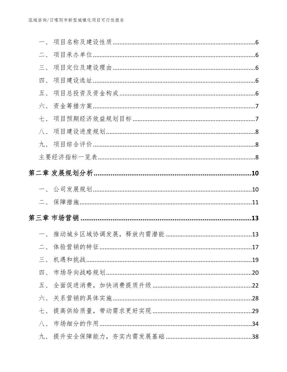 日喀则市新型城镇化项目可行性报告模板范文_第2页