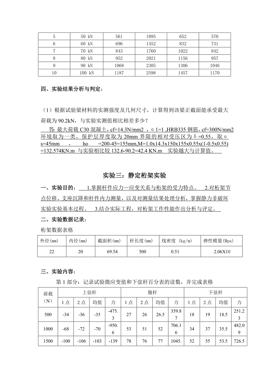 大工15土木工程实验二实验报告_第4页