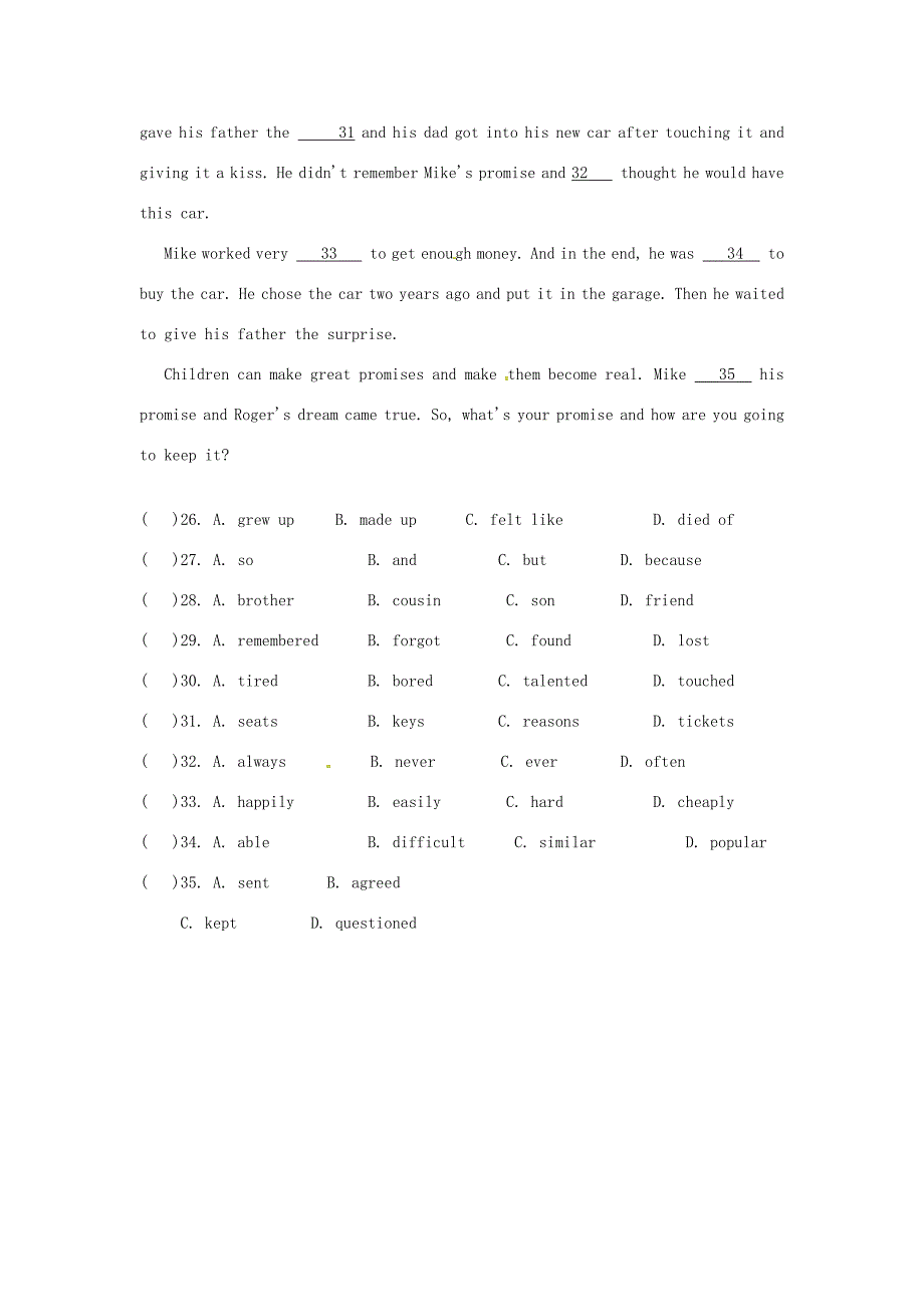 八年级英语上册Unit6Imgoingtostudycomputerscience第4课时练习无答案新版人教新目标版试题_第3页
