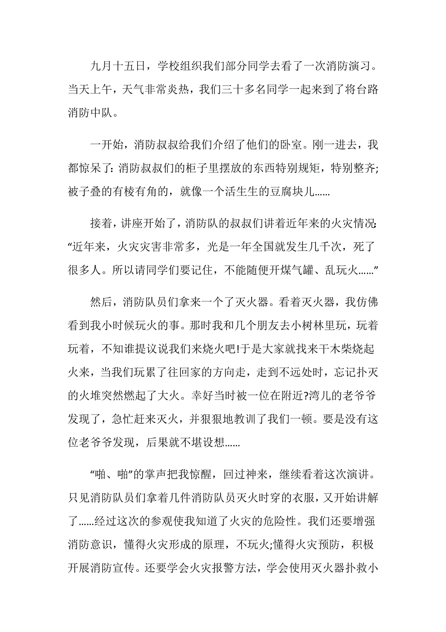 关于防火灾安全的观后感800字_第3页