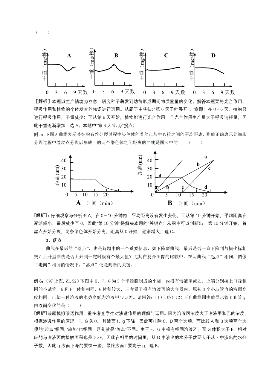 生物坐标曲线题的解题对策_第3页