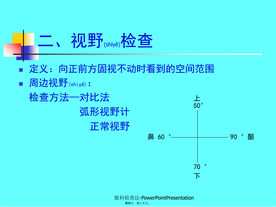 眼科检查法PowerPointPresentation课件_第4页