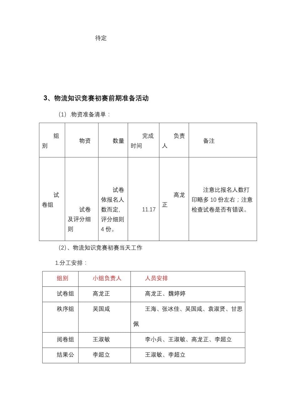 物流学会物流知识竞赛策划书_第5页