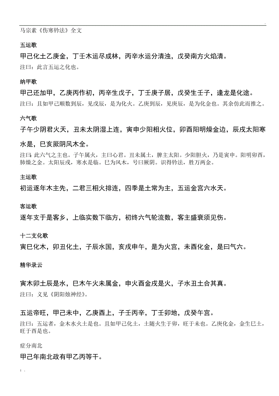马宗素《伤寒钤法》全文_第1页