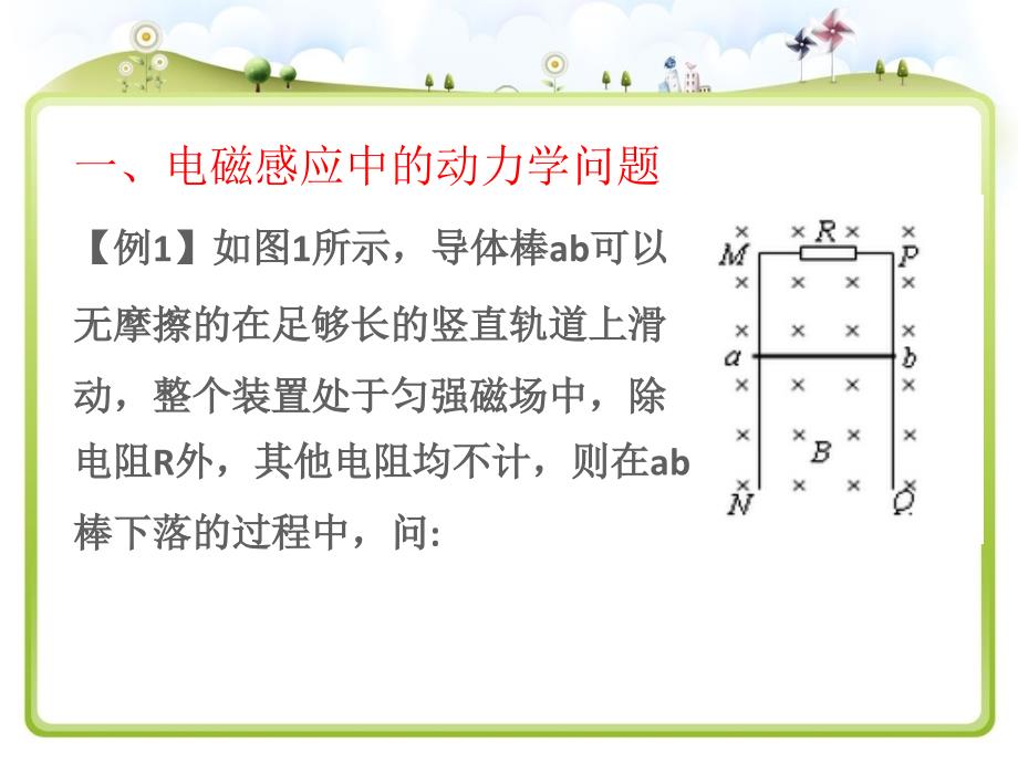 电磁感应现象中的动力学与能量问题课件_第2页