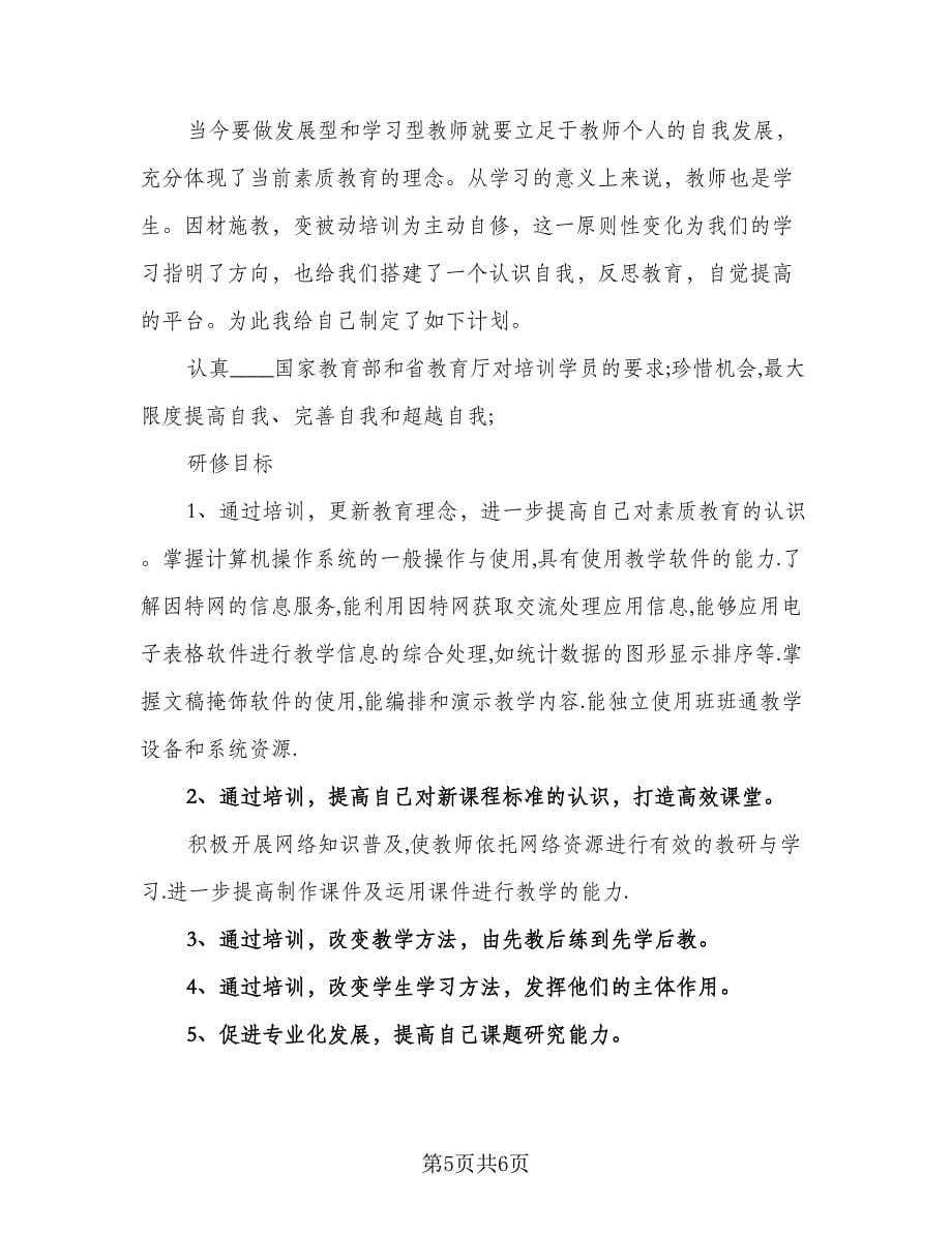 教师信息技术能力提升研修计划标准范文（二篇）.doc_第5页