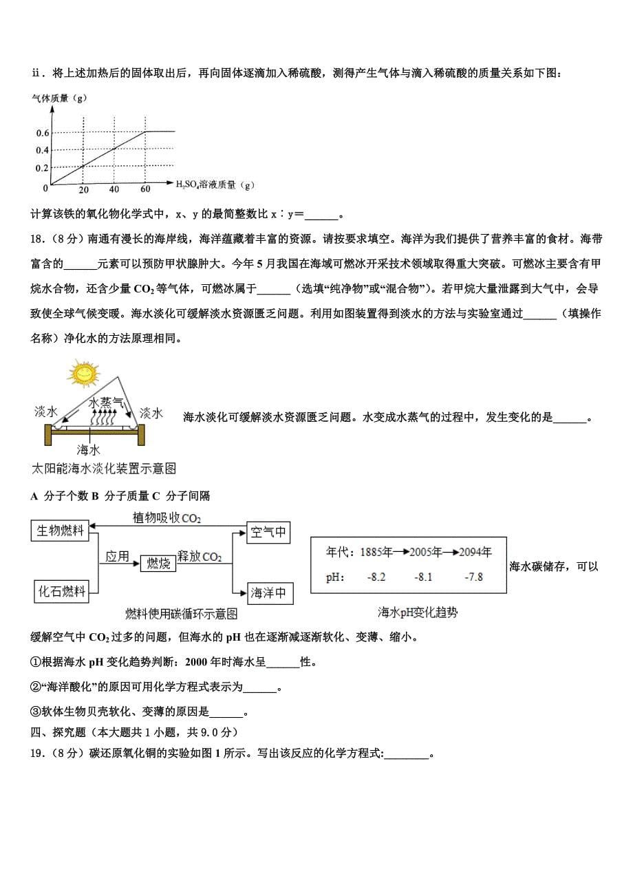 湖北省孝感市安陆市2022年中考猜题化学试卷(含解析).doc_第5页