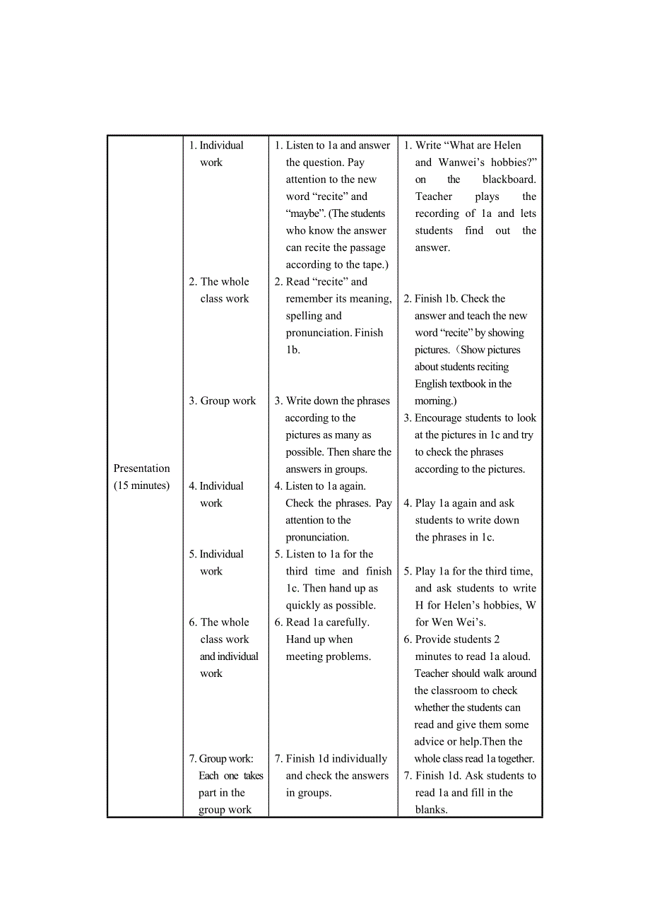 最新仁爱版八年级上册英语Unit3 Topic 1教案设计Section A_第3页