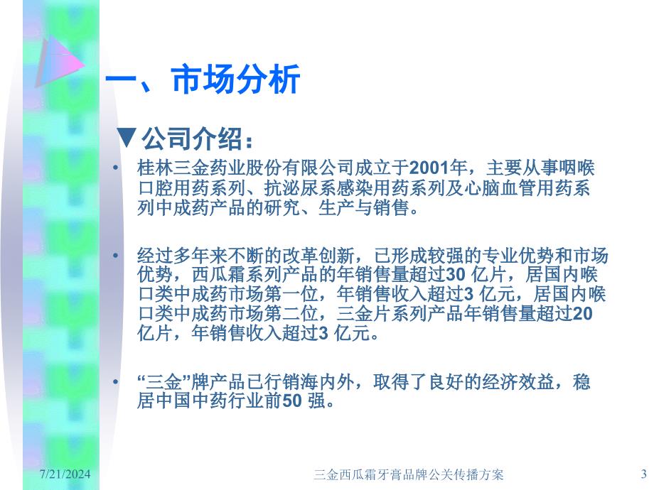 三金西瓜霜牙膏品牌公关传播的方案课件_第3页