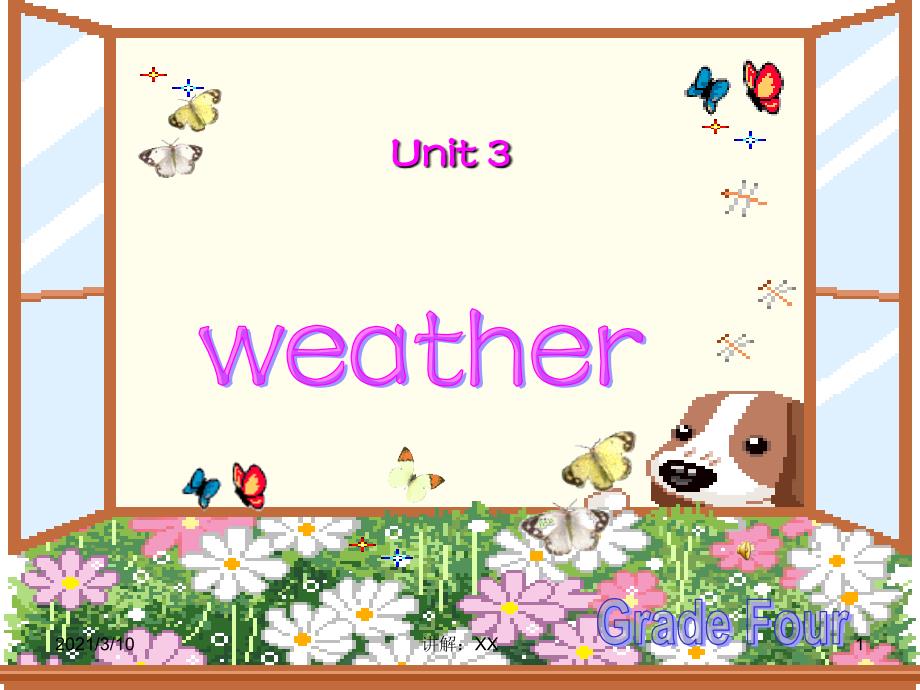 四年级英语下册Weather参考_第1页