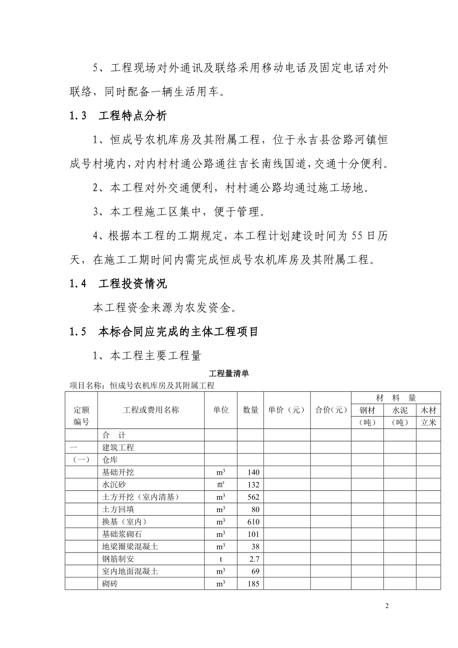 农机库房技术投标文件_第2页