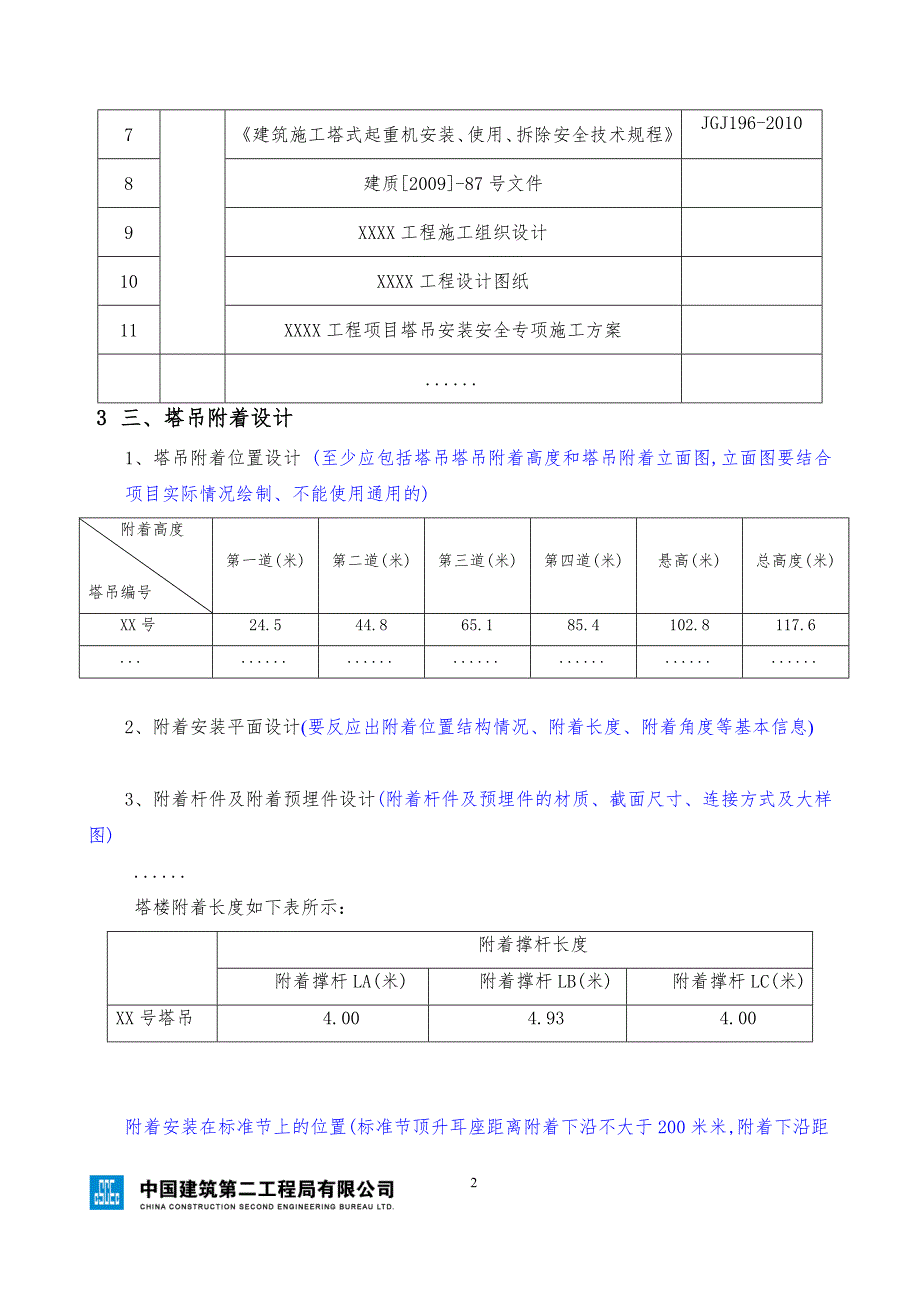 塔吊附着安全专项施工方案（编制、审核要点）范本_第2页