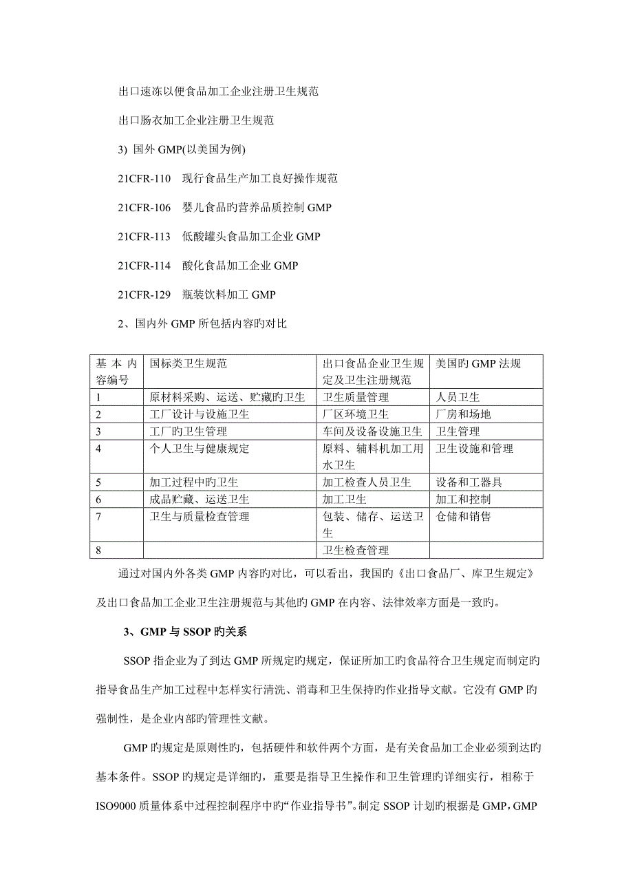 GMP、SSOP、HACCP、SRFFE及ISO9001的关系_第3页