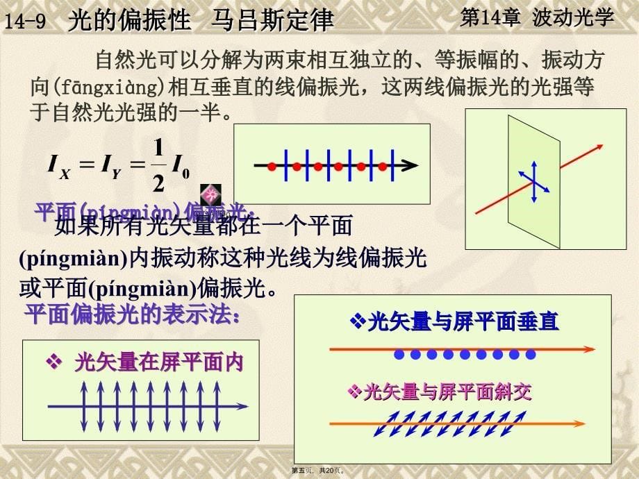 大学物理-14-9-马吕斯定律培训讲学_第5页