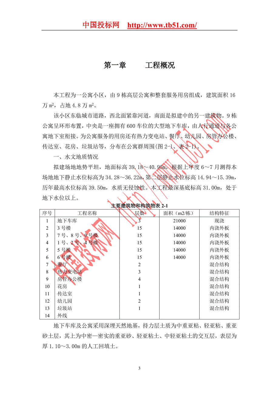 新《施工方案》栋高层公寓群施工组织设计_第3页