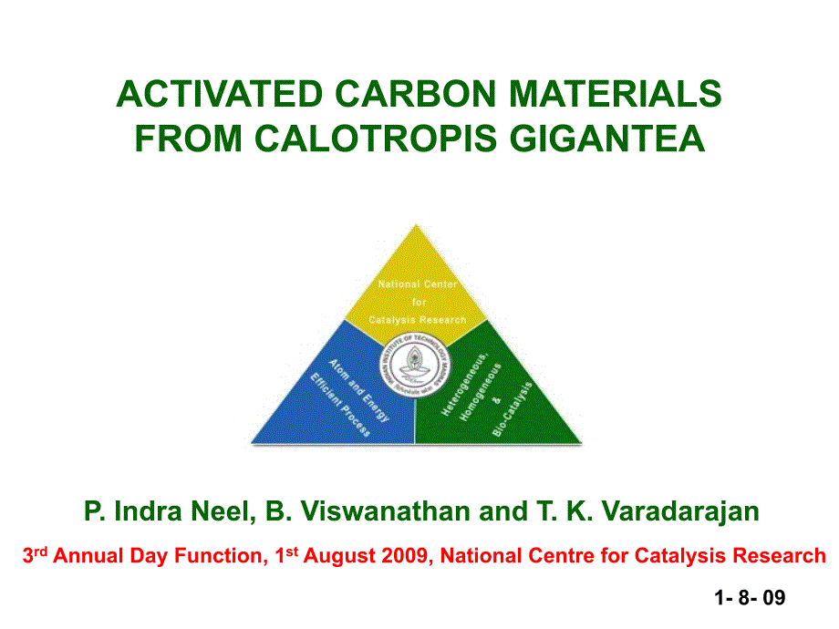 The Production and Activation of Crbon Materials from Natural ：生产和从天然碳材料的活化_第1页