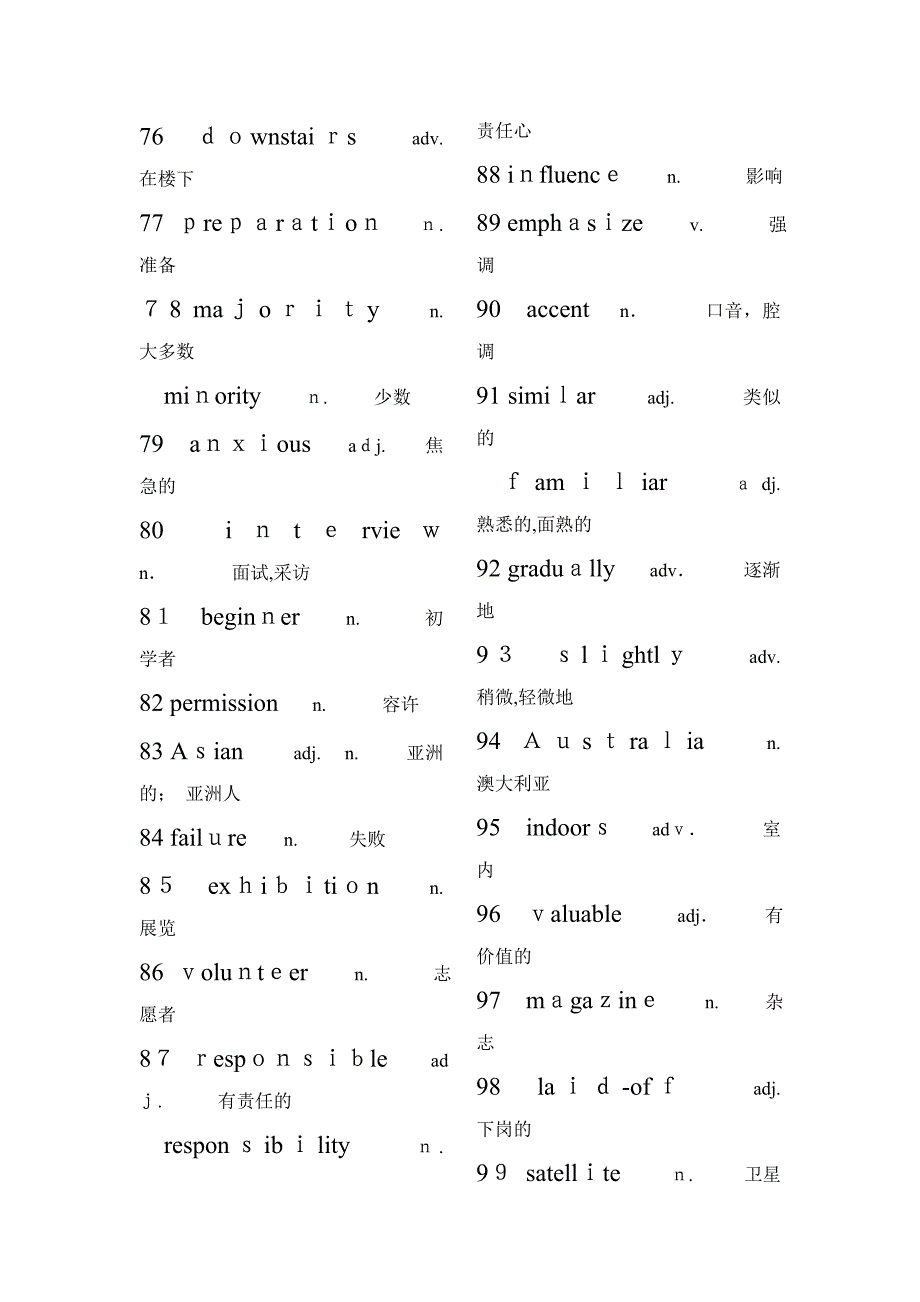 常用-发音特殊-较难拼写的单词_第4页