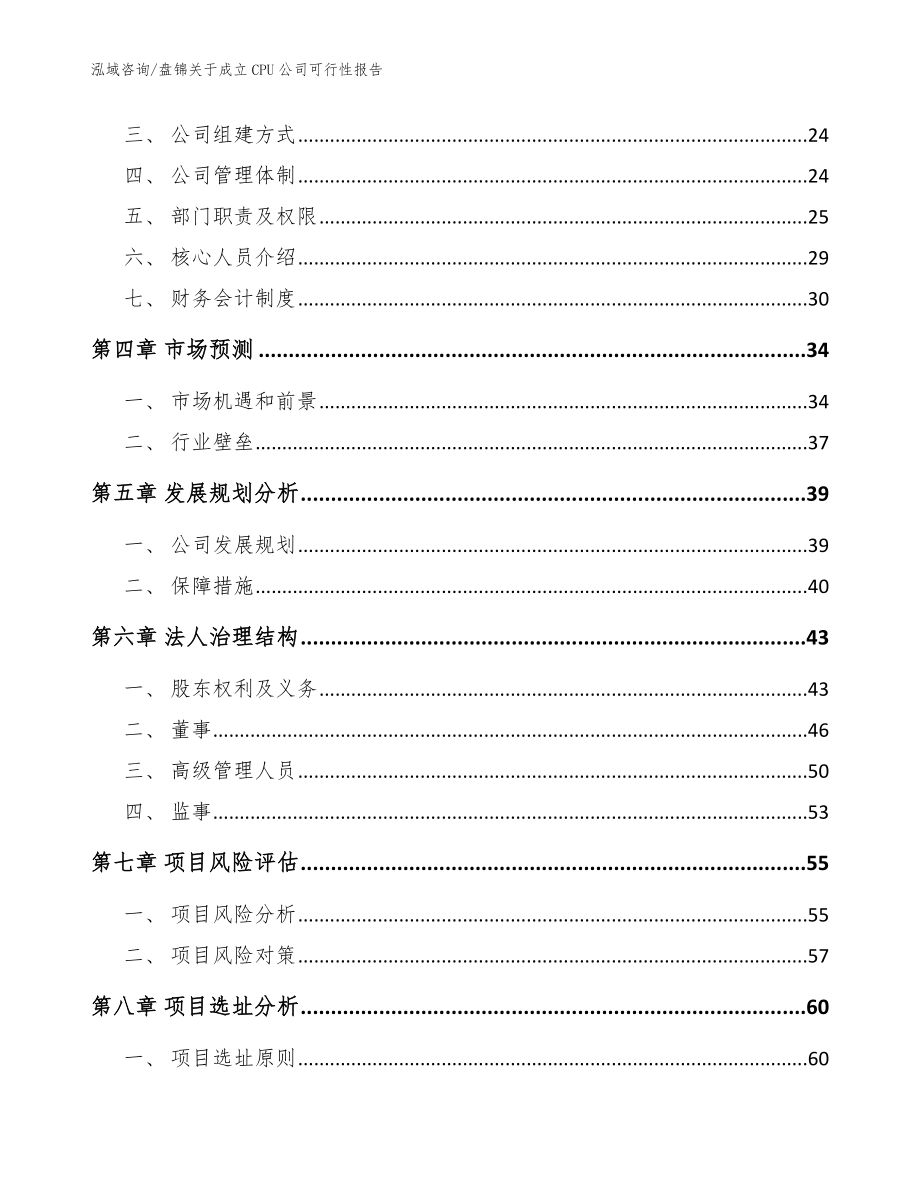 盘锦关于成立CPU公司可行性报告模板范本_第3页