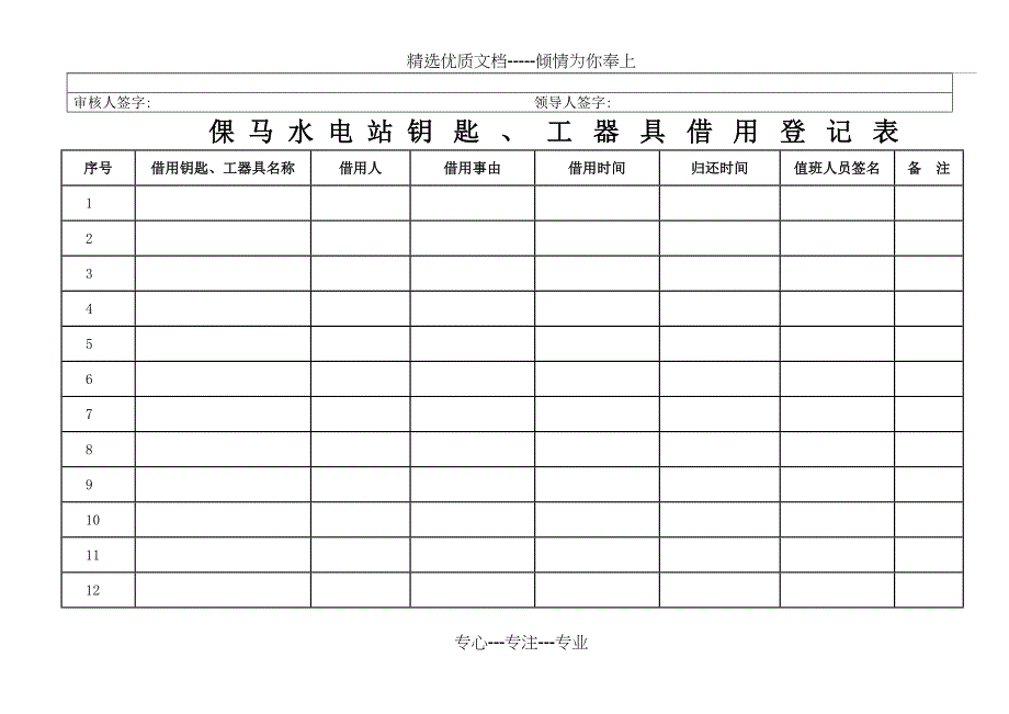 电站运行各表格_第3页