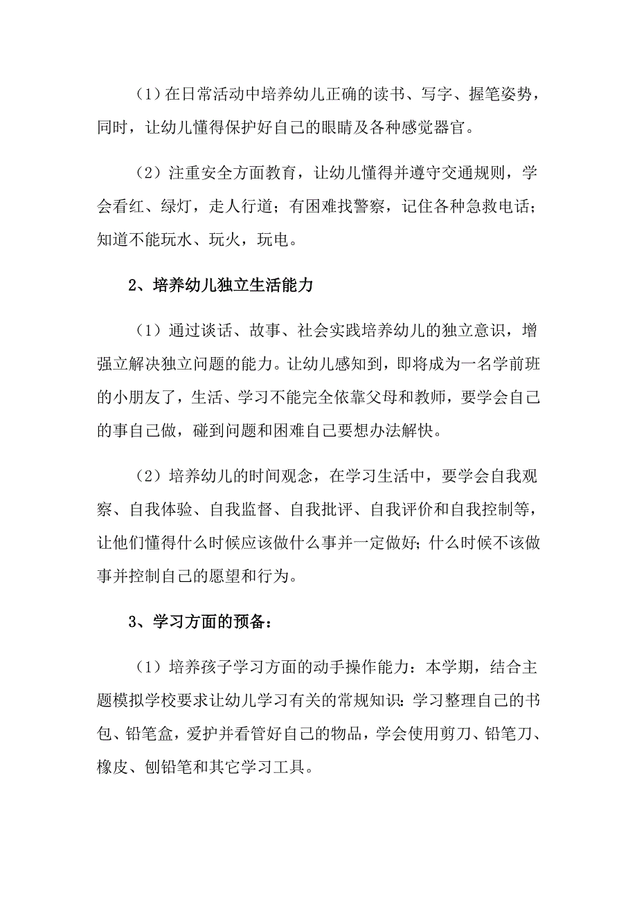 实用的大班个人计划幼儿园3篇_第2页