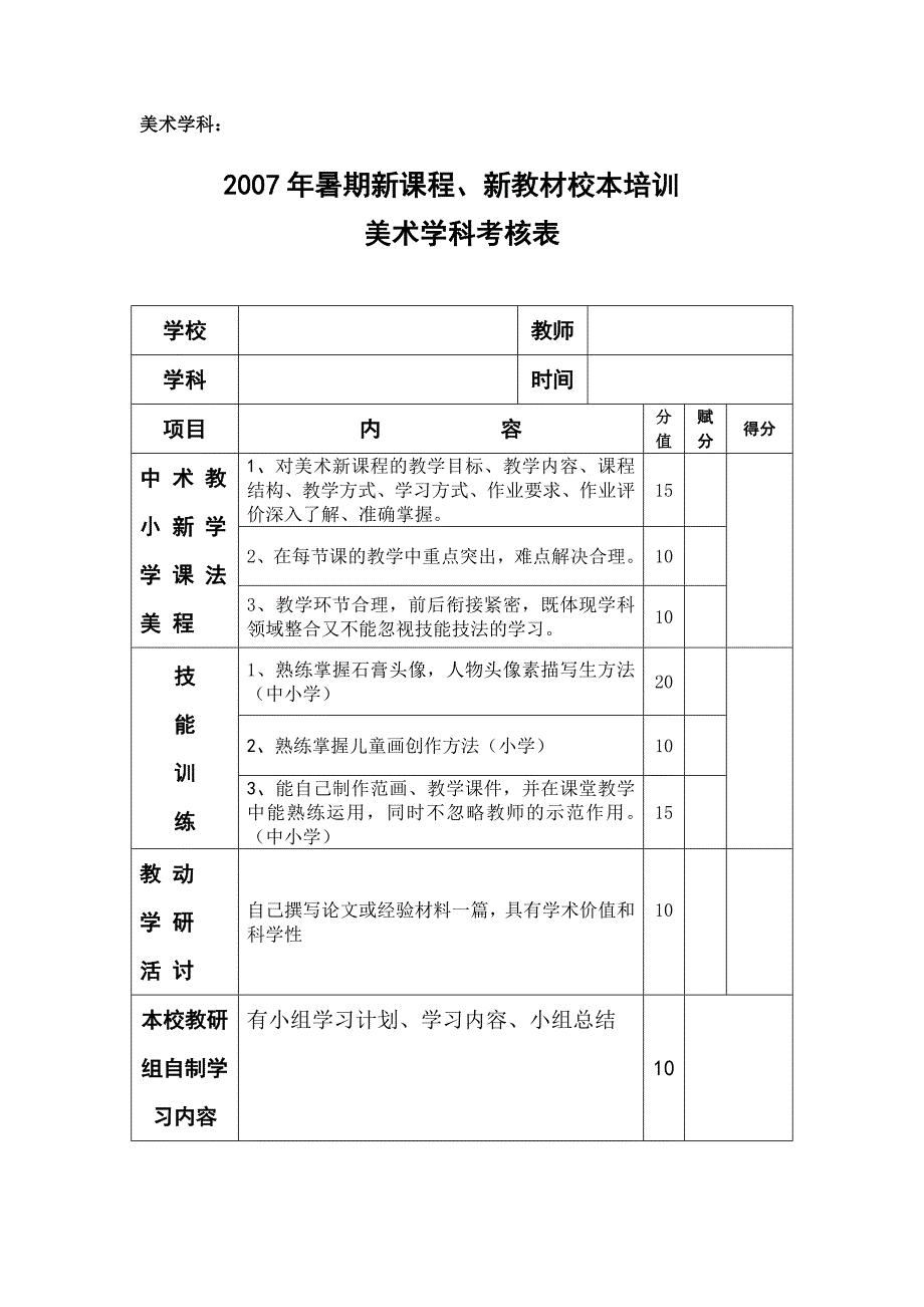 综合教研室暑期新课程新教材校本培训计划_第4页