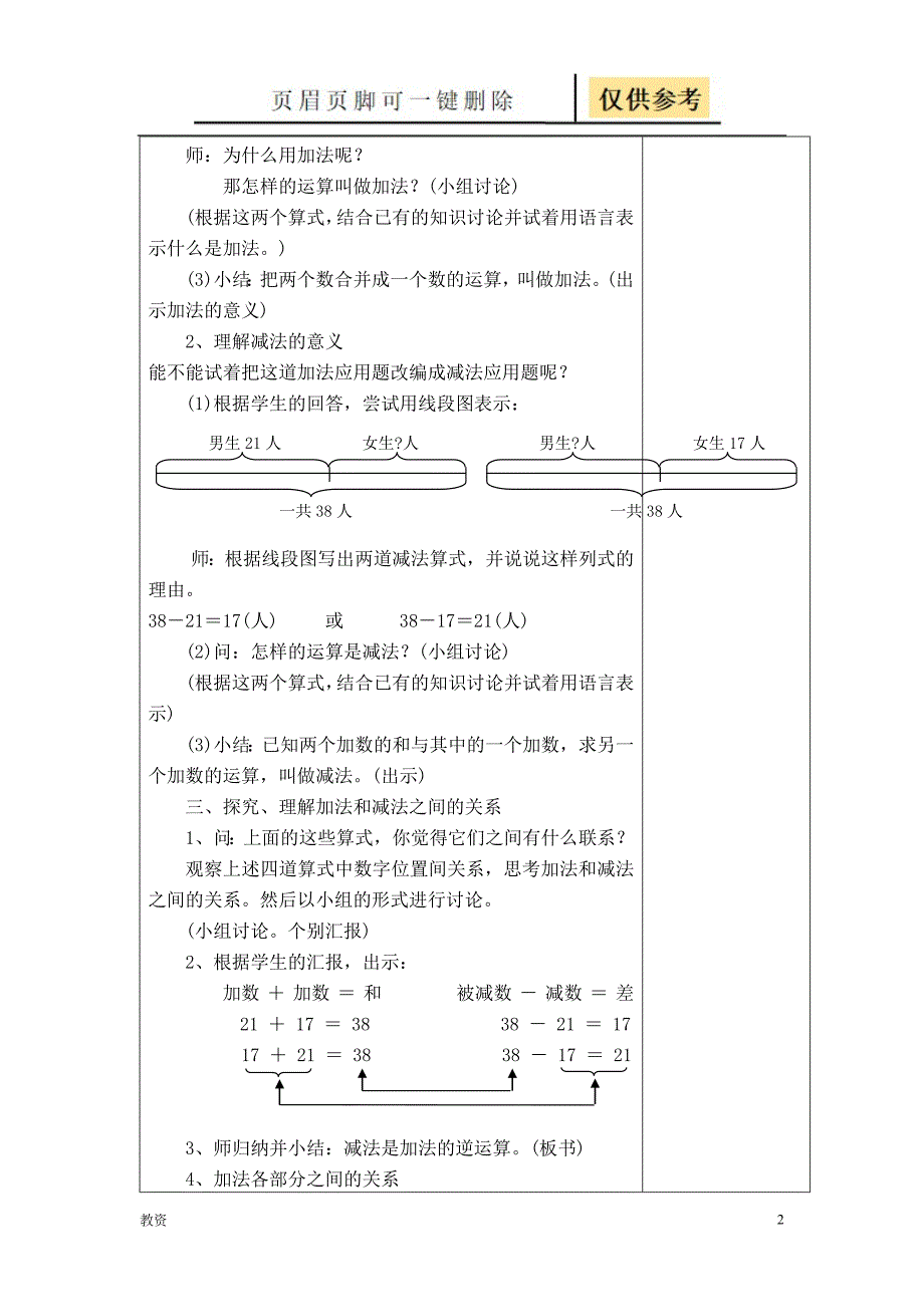 加法与减法的关系教学专题_第2页