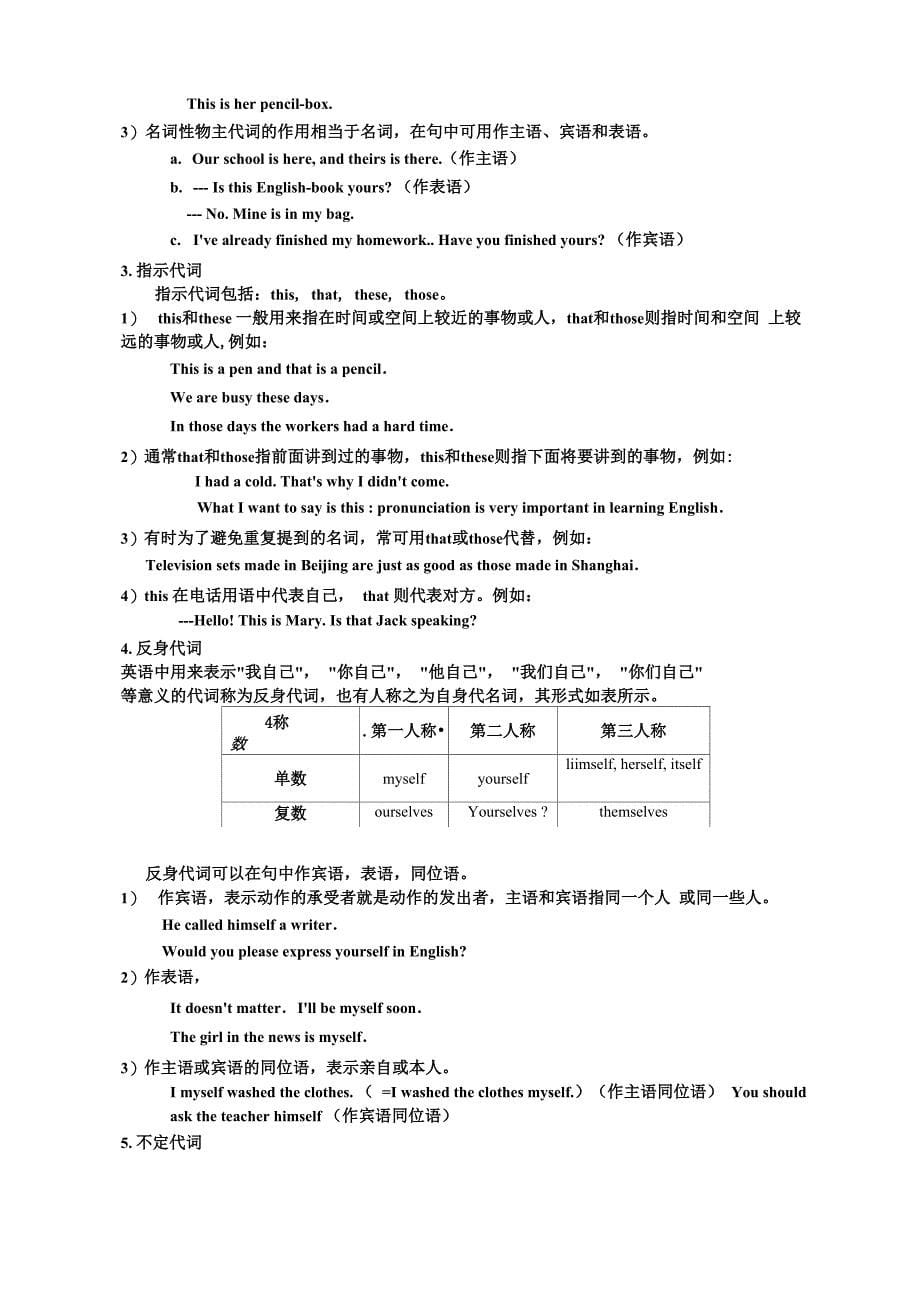 名词代词数词_第5页