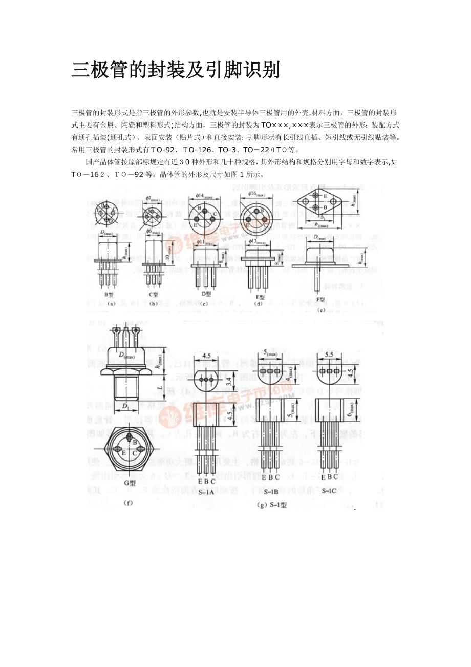 三极管的封装及引脚识别.doc_第1页