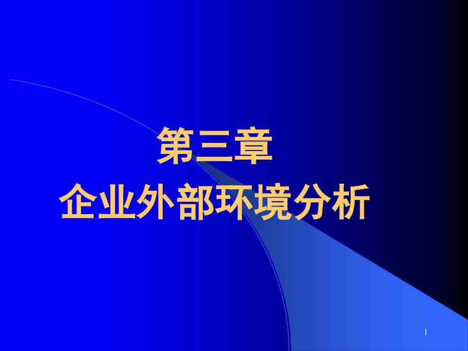 CH3企业外部环境分析_第1页