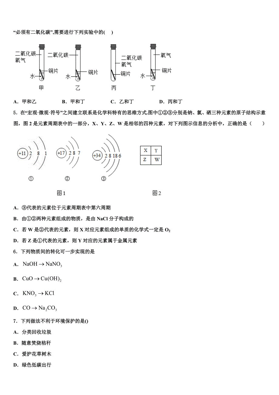 辽宁省大石桥市重点名校2023年中考化学对点突破模拟测试卷（含答案解析）.doc_第2页