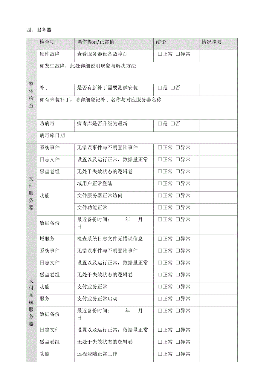 机房巡检管理制度_第3页