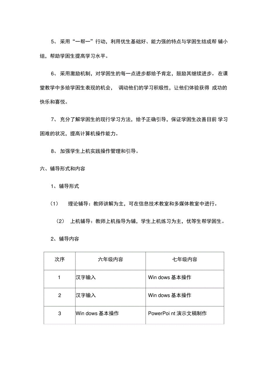 2016信息技术培优补差计划29356_第3页