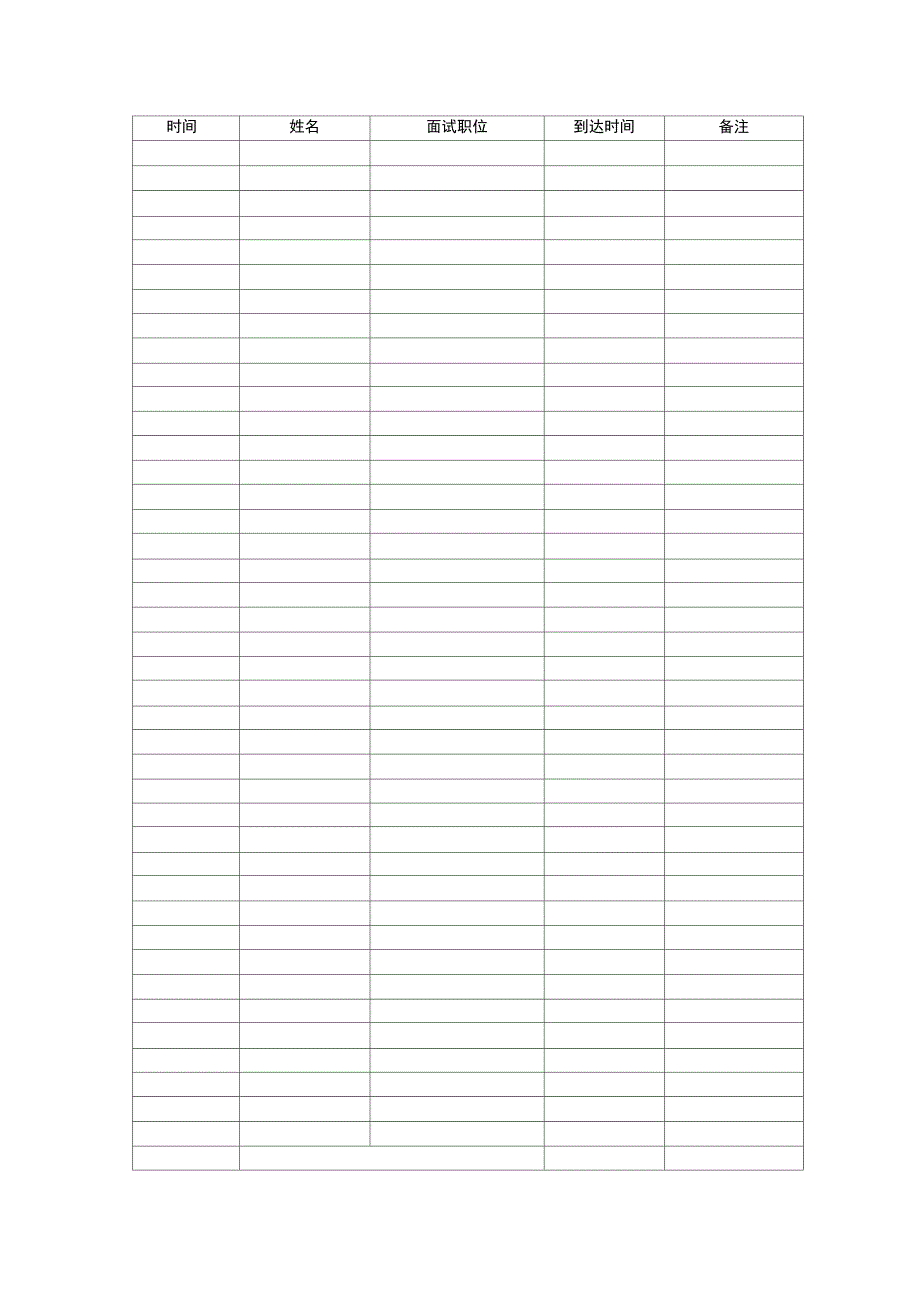 面试人员登记表_第2页