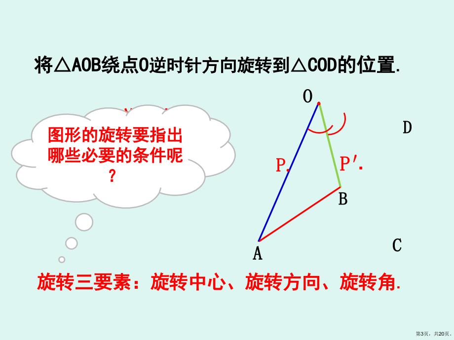 (人教版)图形的旋转优秀教学课件_第3页